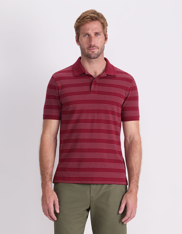 Sportscraft - Sc Stripe Pique Polo