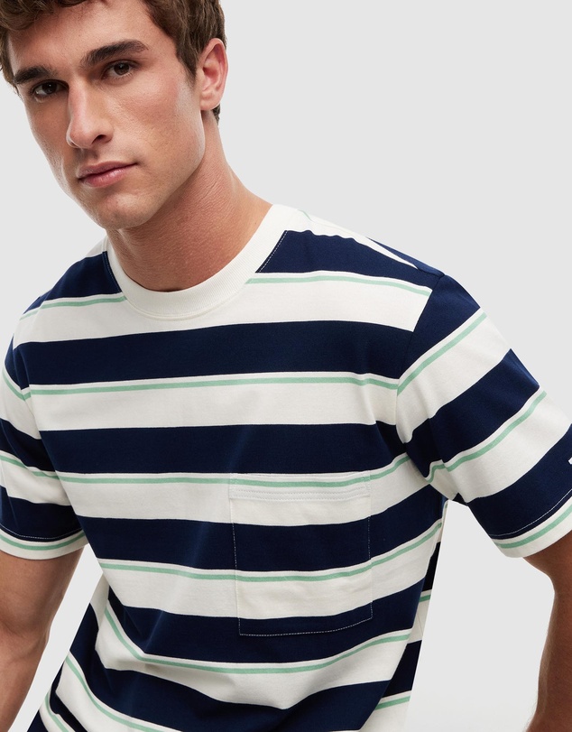 Tommy Hilfiger - Mixed Stripe Relaxed Jersey T-Shirt