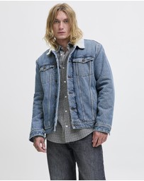 Jack & Jones - Jean Jacket With Sherpa