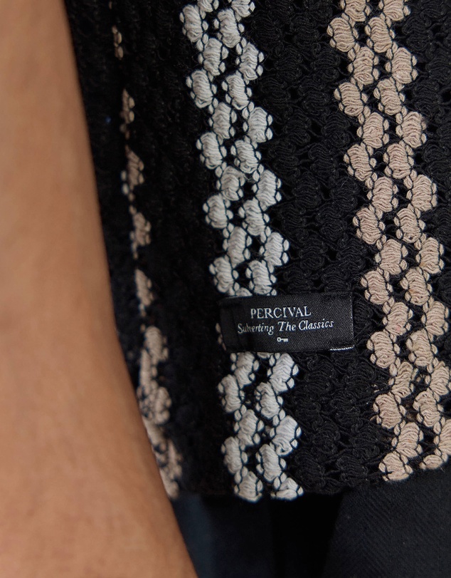 Percival - Wade Crochet Boxy Shirt