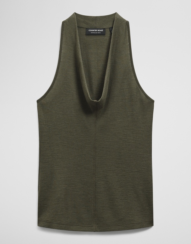 Country Road - V-neck Neck Drape Top