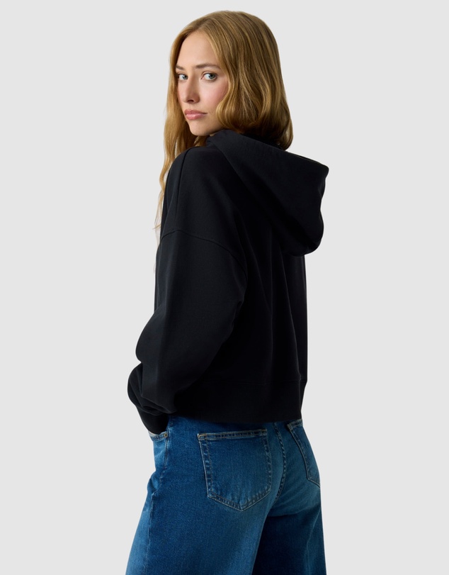 GUESS Jeans - GUESS JEANS Drop Shoulder Baker Cropped Hoodie