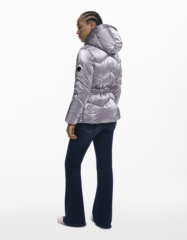 Desigual - Metallic quilted puffer jacket