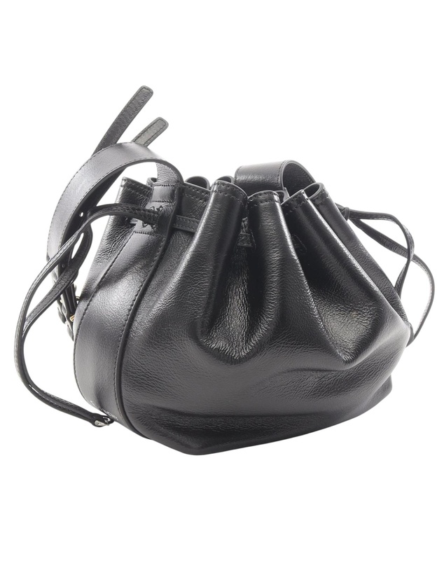 Pre-Loved by Azura Reborn - Pre-Loved Small Leather Pumpkin Bucket Bag