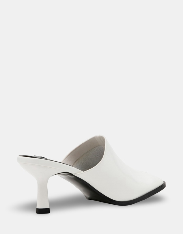 Steve Madden - Dempsey White Leather Heels