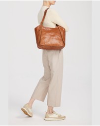 Evity - Maya Leather Buckle Tote Bag