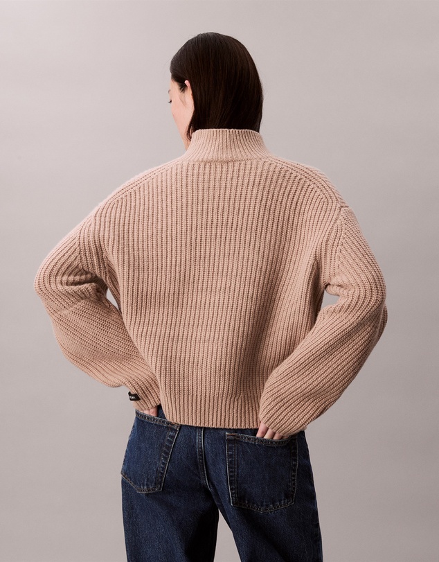 Calvin Klein - Ribbed Chunky Relaxed Turtleneck Jumper