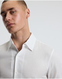 Calibre - Refined Cotton Linen Shirt White