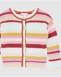 Fox & Finch - Orchard Bloom Stripe Cardigan - Babies