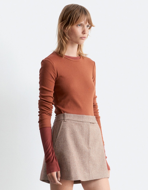 & Other Stories - Ribbed LS Top