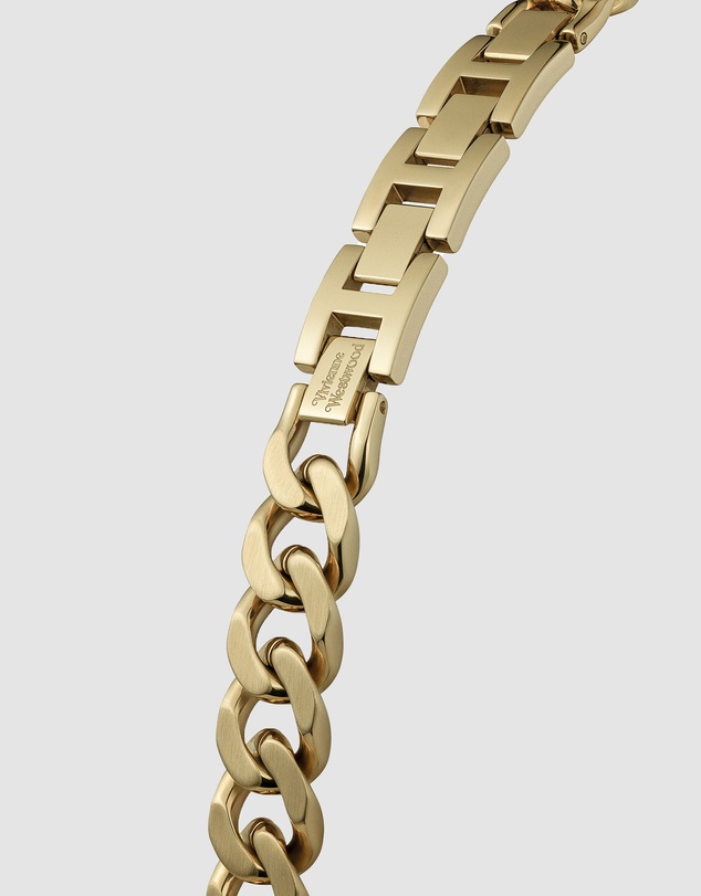 Vivienne Westwood - Vivienne Westwood Orb Button 25mm Gold Strap Watch