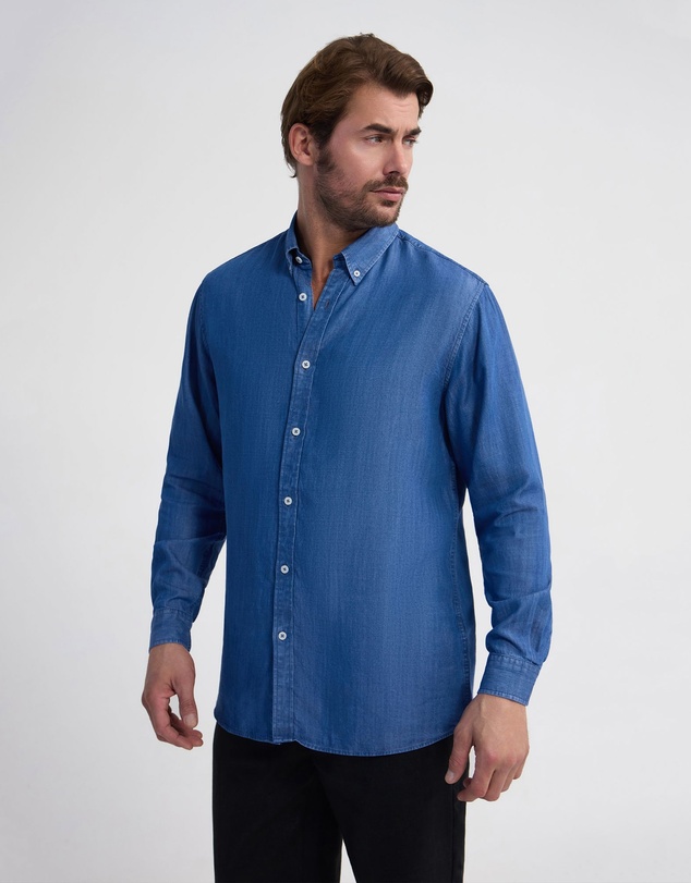 Oxford - Henry Casual Shirt Classic Fit