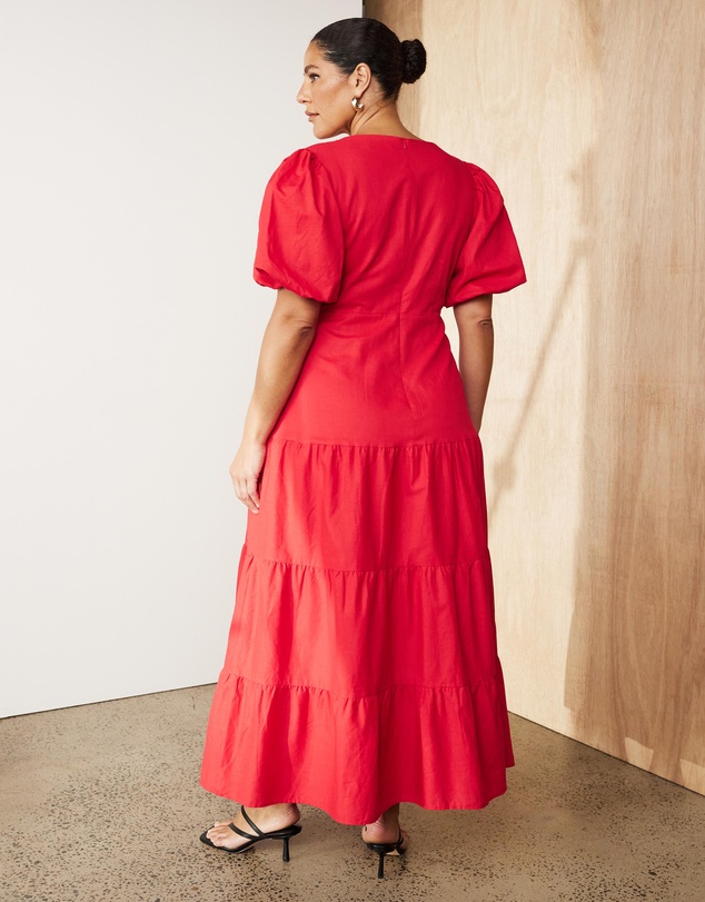 Atmos&Here Curvy - Penelope Tiered Maxi Dress