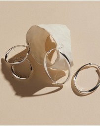 Najo - Cinta Silver Hoop Earring