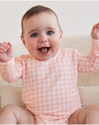 Kynd Baby - Comfy Bodysuit Long Sleeve in Petal Gingham