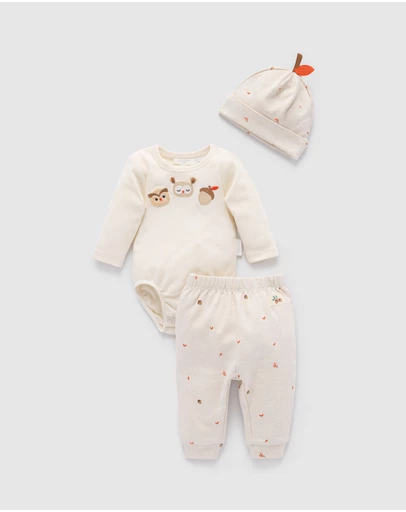 Purebaby - 3 Piece Gift Set -Kids-Babies