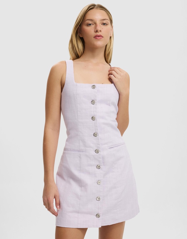 Cotton On - Sophie Square Neck Mini Dress