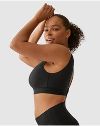 Naturana - Back & Side Smoothing Wirefree Crop Top Bra