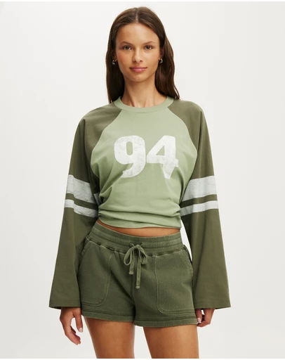 Cotton On Body Active - Active Graphic Raglan Tee
