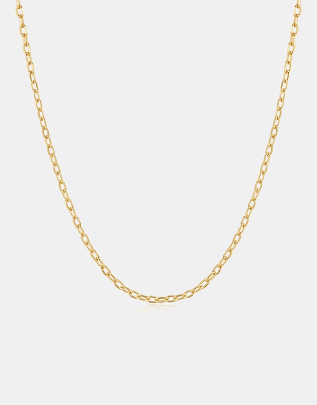 Ania Haie - Gold Rectangle Link Chain Necklace