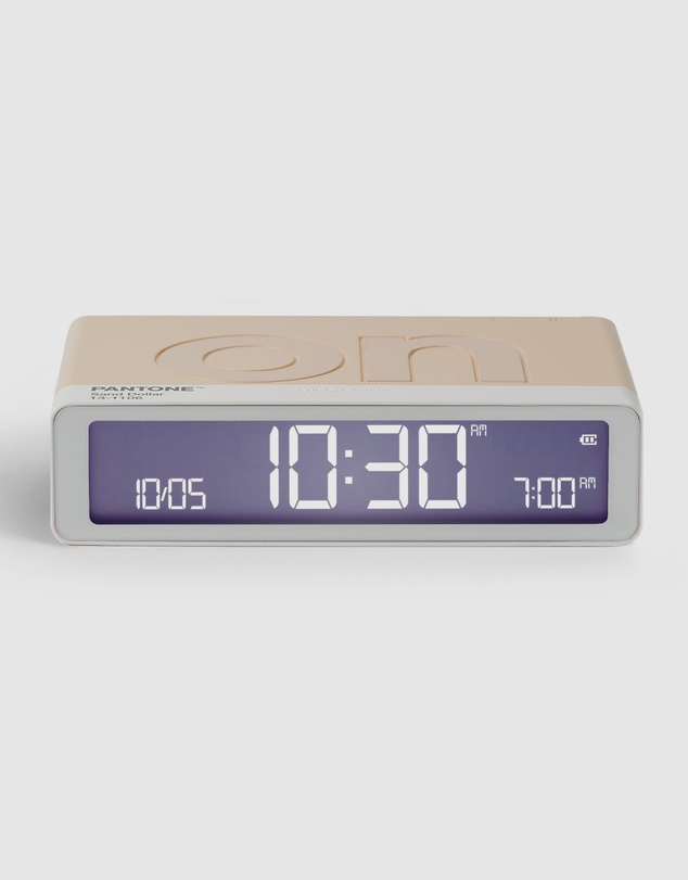 Lexon - Lexon Flip Classic Reversible Alarm Clock PANTONE - Sand