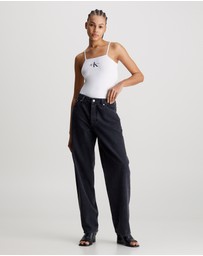 Calvin Klein Jeans - Cotton Stretch Monogram Bodysuit
