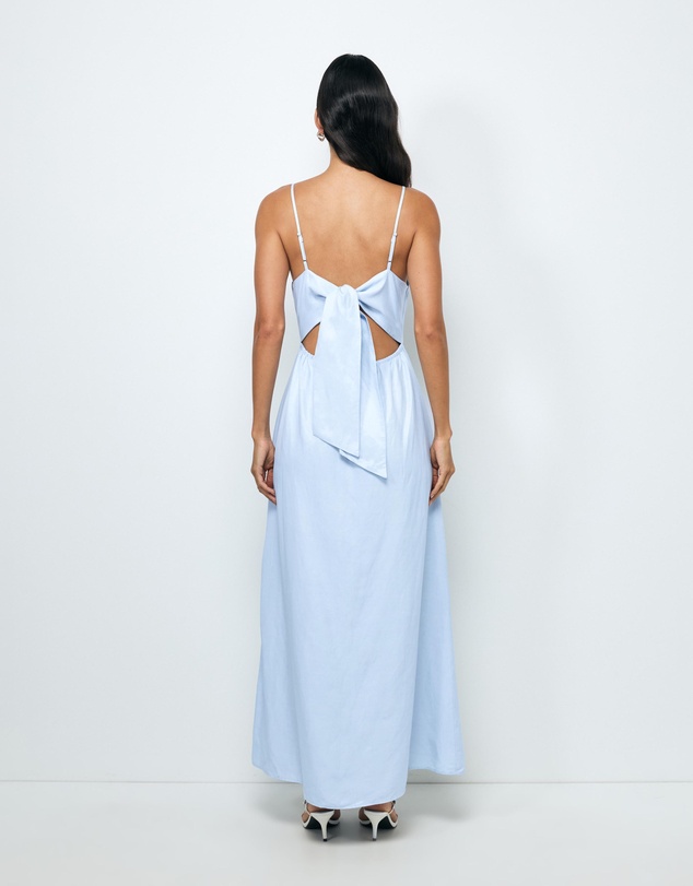 AERE - Donella Tie Back Midi Dress