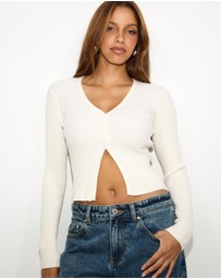 Dazie - Tessa Cropped Knit Cardigan