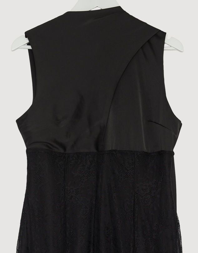 Revibe - Repaired CHANCERY Nia Self Scarf Satin and Lace Maxi Dress - AU 14