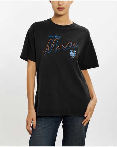 Vintage by The Real Deal - Pre Loved - 90s MLB New York Mets Embroidered Tee