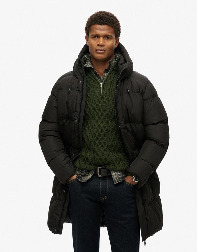 Superdry - Hooded Sports Puffer Mid Jacket