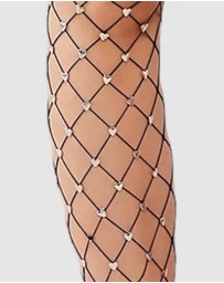 High Heel Jungle - Sweet Heart Fishnet Tights