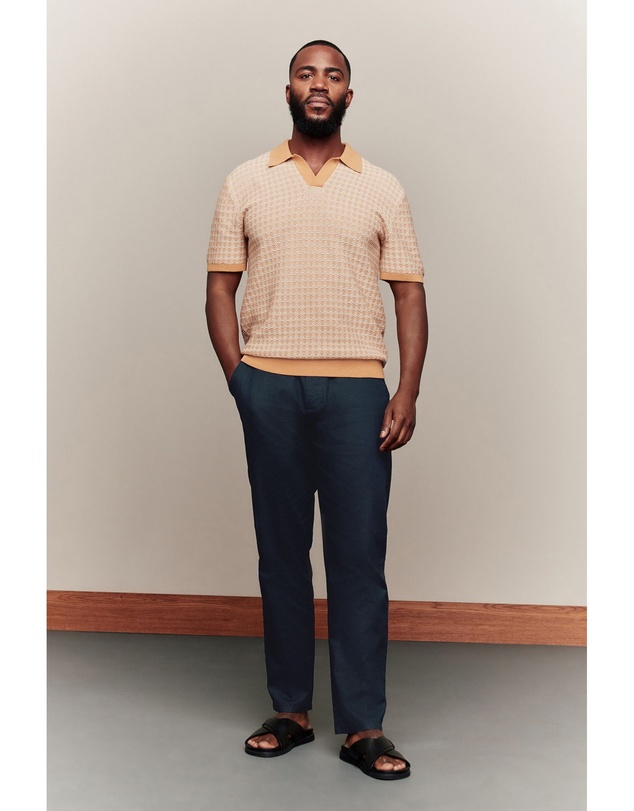 NEXT - Linen Cotton Chino Trousers Regular Fit