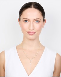 Lovisa - Gold Plated Cubic Zirconia Marquise Vine Y-Necklace