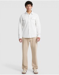 GUESS - GUESS JEANS Eco Slim Long Sleeve Denim Twill Shirt