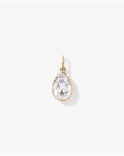 Michael Hill - Pear-Cut Cubic Zirconia Pendant in 18kt Yellow Gold Vermeil