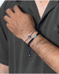Kuzzoi - ICONIC EXCLUSIVE - Bracelet Nylon Evil Eye Glass Bead