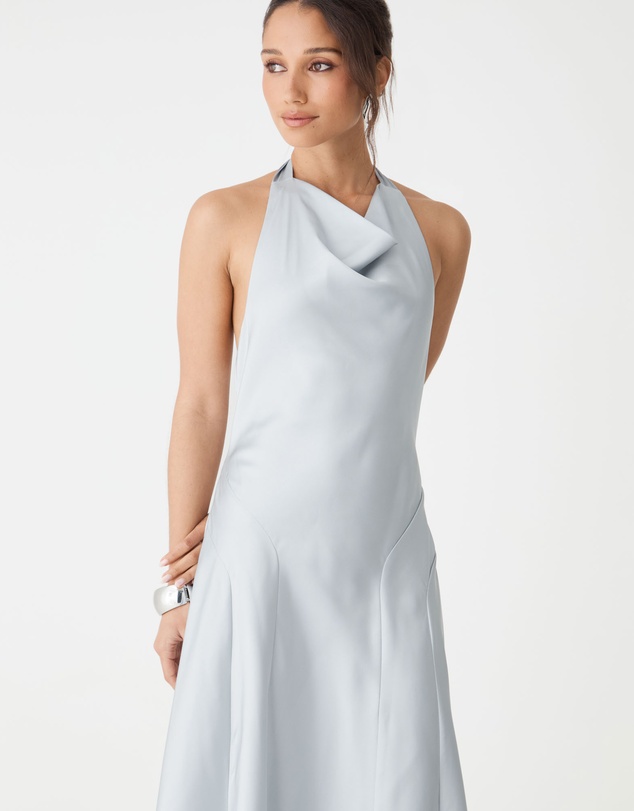 Forcast - Santana Halter Satin Dress