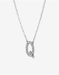 Michael Hill - Q Initial Necklace with 0.10 Carat TW of Diamonds in 10kt White Gold
