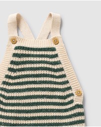 Wilson & Frenchy - Organic Knitted Stripe Overalls - Babies