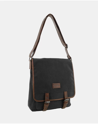 Pierre Cardin - Pierre Cardin Canvas Buckle Satchel