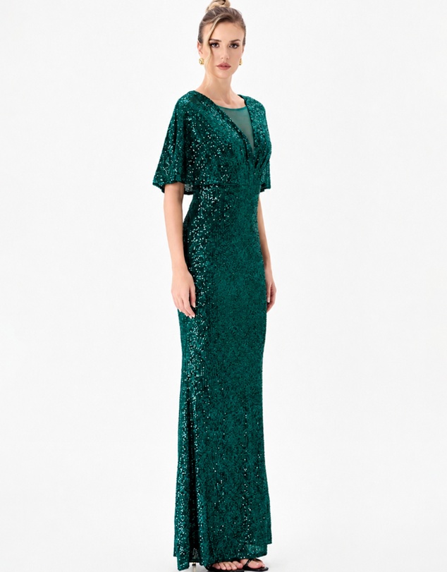 Bariano - Paola Flutter Sequin Maxi