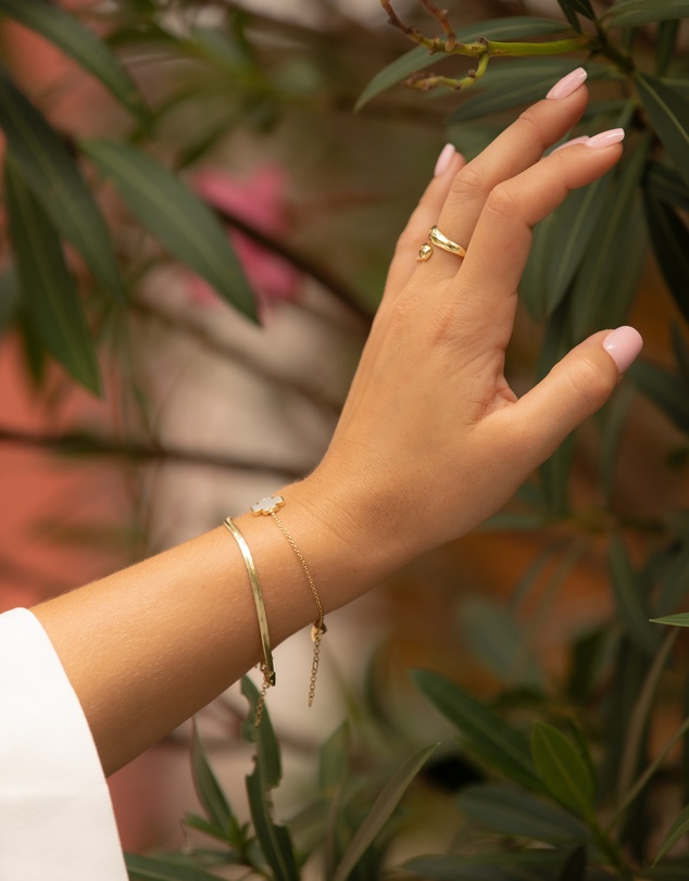 Mestige - Ethos Snake Chain Bracelet - 18K Gold Plated