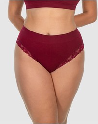 B Free Intimate Apparel - Contour Lace High Cut Briefs - 3 Pack