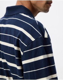 S Double - Stripe LS Polo