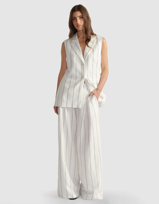 Decjuba - Paige Linen Blend Vest
