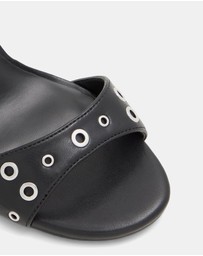 Call It Spring - Denverr Ankle Strap Eyelet Heels