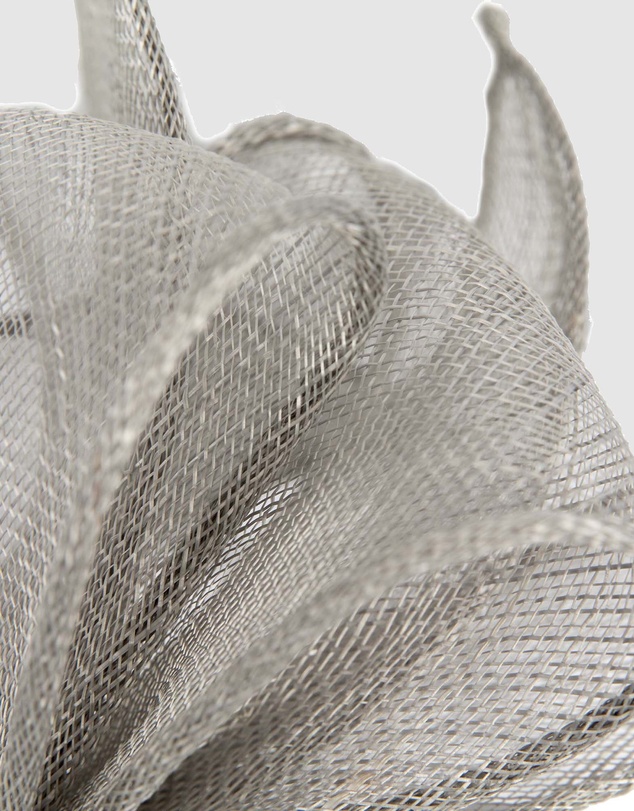 Max Alexander - Silver Sinamay Bow Fascinator