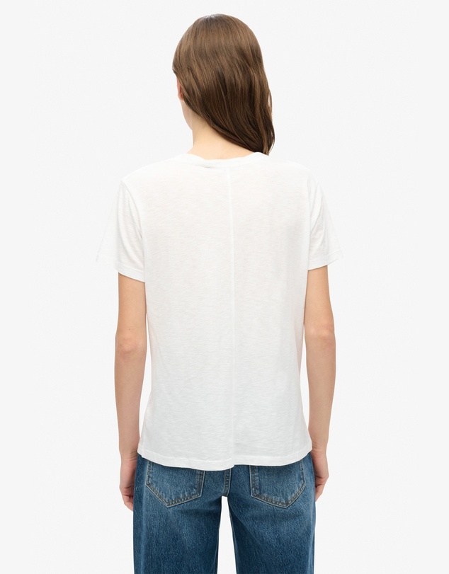 Superdry - Studios Slub Embroidered Vee Tee