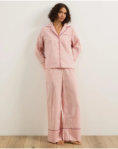 Atmos&Here - Riley Stripe Cotton PJ Set
